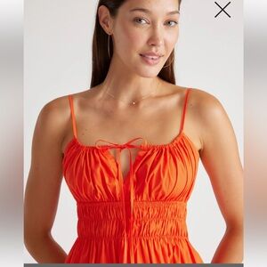 100% Organic Cotton Keyhole Midi Dress